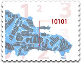 Código Postal en Santo Domingo .